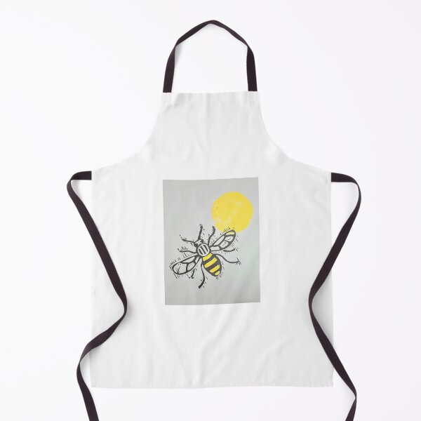 Item preview, Lino print Manchester bee and sun designed and sold by SombreroDoodles.