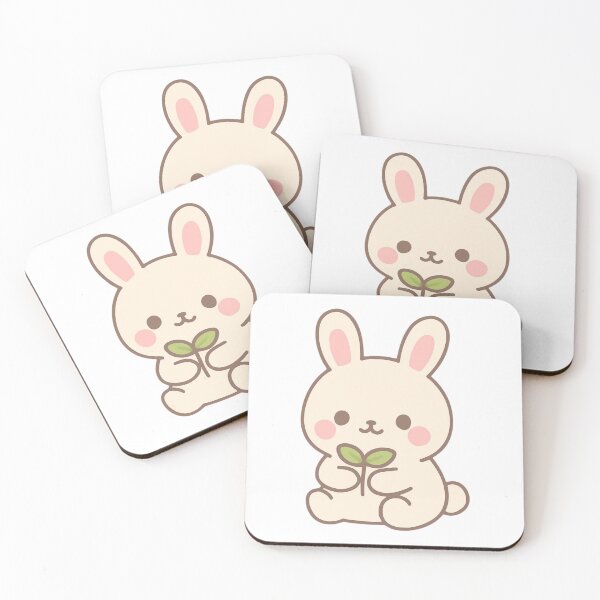 Item preview, New Beginnings Bunny - Inspirational Kawaii Sticker designed and sold by foryouandyours.