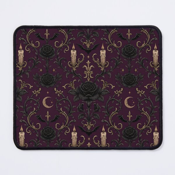 Item preview, Vampire Garden Gothic Rose Damask Pattern designed and sold by StickyGuys.