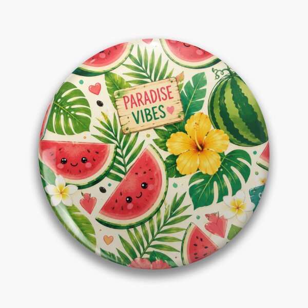 Item preview, Tropical Watermelon Paradise Pattern designed and sold by Aramdesing.