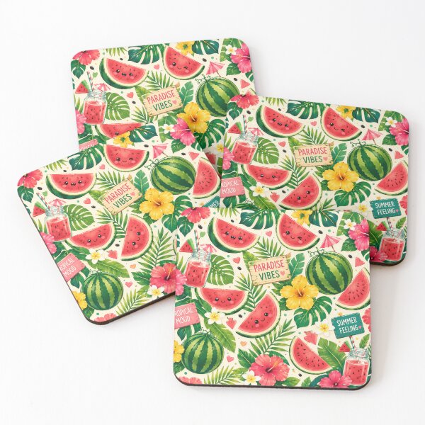 Item preview, Tropical Watermelon Paradise Pattern designed and sold by Aramdesing.