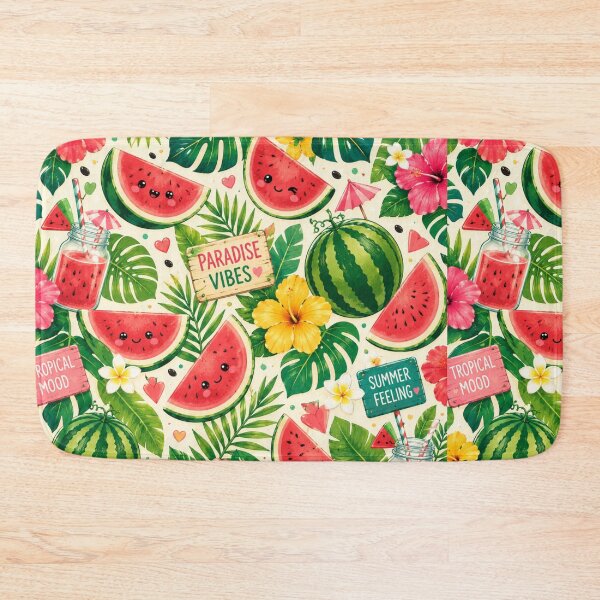 Item preview, Tropical Watermelon Paradise Pattern designed and sold by Aramdesing.