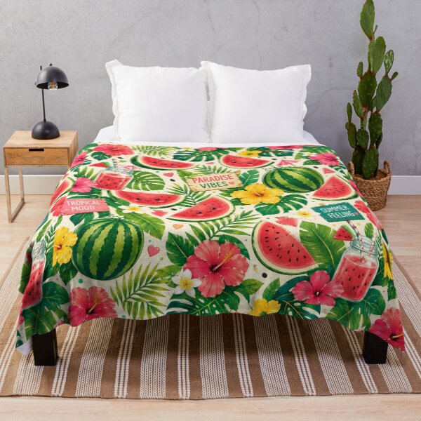 Item preview, Tropical Watermelon Paradise Pattern designed and sold by Aramdesing.