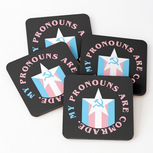 Item preview, my pronouns are comrade (trans) designed and sold by remerasnerdas.