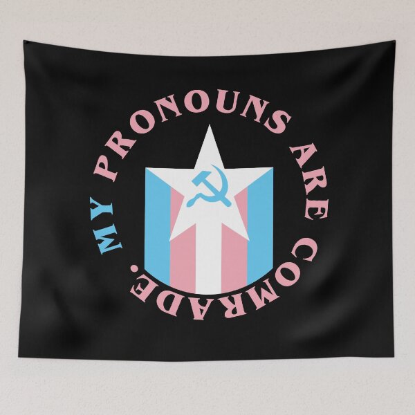 Item preview, my pronouns are comrade (trans) designed and sold by remerasnerdas.