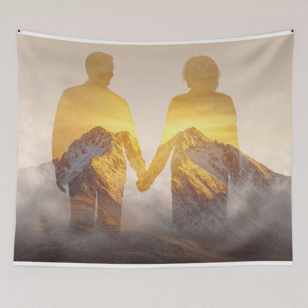 Item preview, Mountain Love Puzzle – Romantic Double Exposure Landscape Jigsaw Puzzle Gift designed and sold by olenapetol.