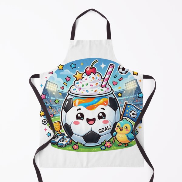 Item preview, Cute Soccer Ball Milkshake Mascot - Kawaii Football Goal Celebration designed and sold by M.Store.