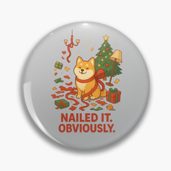 Item preview, Confident Shiba Fail Vibes - Christmas Series designed and sold by Mission Ready.
