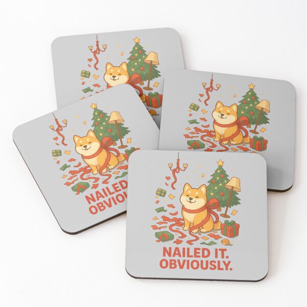 Item preview, Confident Shiba Fail Vibes - Christmas Series designed and sold by Mission Ready.