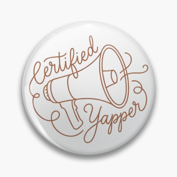 Item preview, Certified Yapper Continuous Line Megaphone Art designed and sold by OffBeatDesign1.