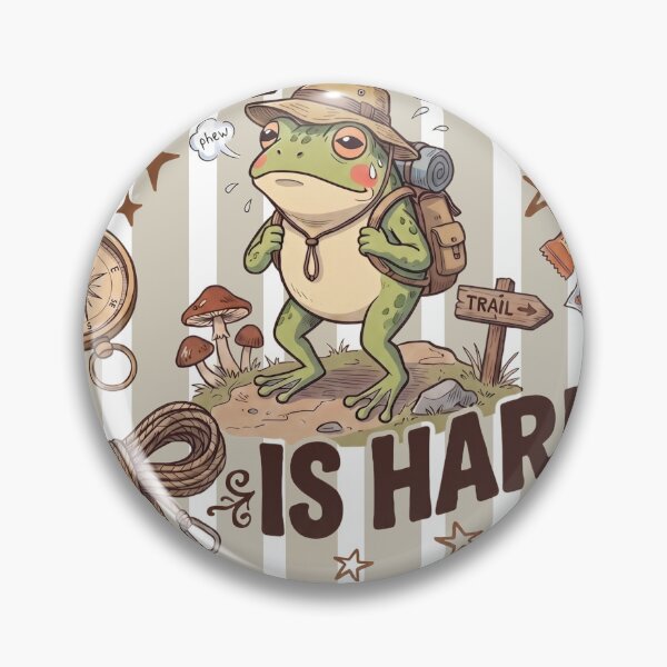 Item preview, Hopping Is Hard Shirt, Funny Hiking Design designed and sold by TeeVerse27.