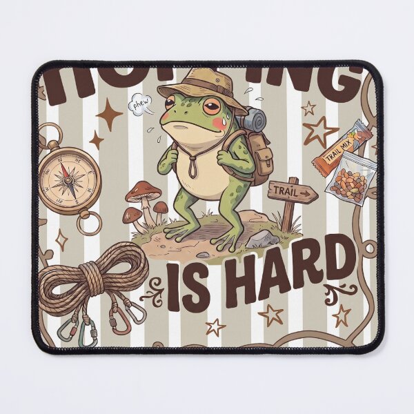 Item preview, Hopping Is Hard Shirt, Funny Hiking Design designed and sold by TeeVerse27.