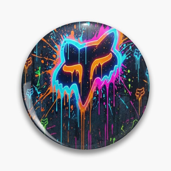 Item preview, Neon splatter fox designed and sold by Linder7878.