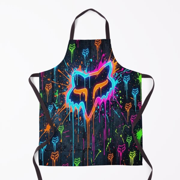 Item preview, Neon splatter fox designed and sold by Linders Lucious Looks.