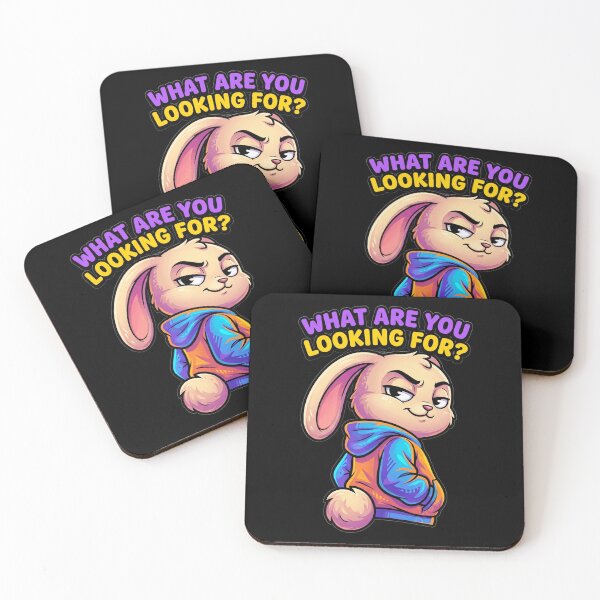 Item preview, Funny Side Eye Rabbit Cartoon Streetwear Character designed and sold by Rovano.