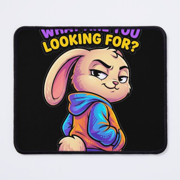 Item preview, Funny Side Eye Rabbit Cartoon Streetwear Character designed and sold by Rovano.