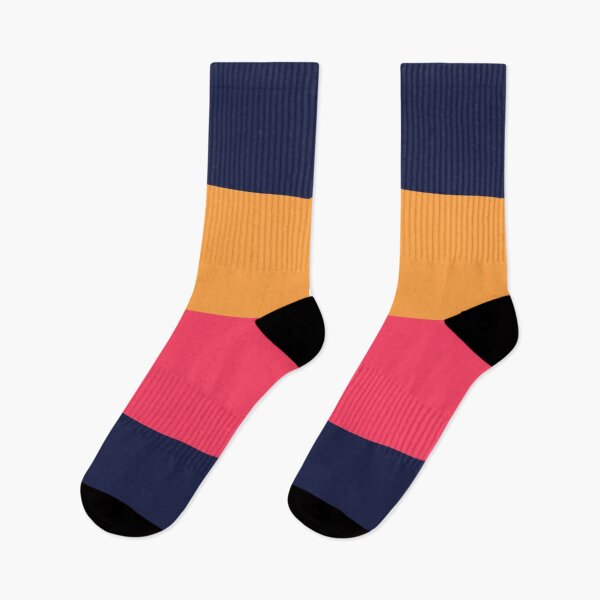 Item preview, Dark blue, orange & pink blocks designed and sold by Mint + Midnight.