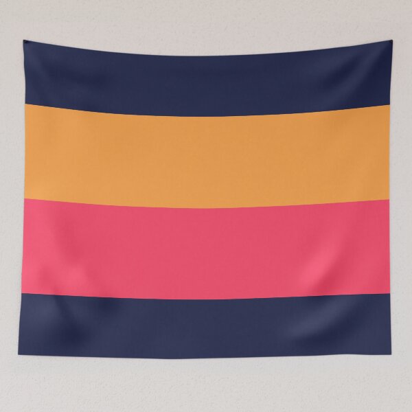 Item preview, Dark blue, orange & pink blocks designed and sold by Mint + Midnight.