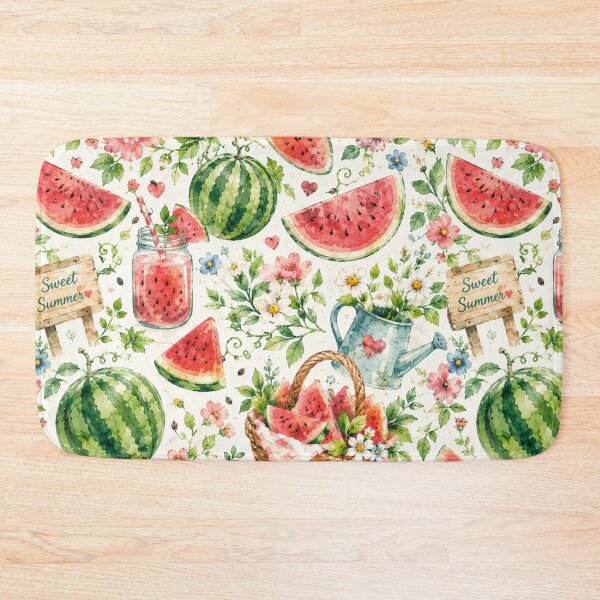 Item preview, Watercolor Watermelon Garden Pattern designed and sold by Aramdesing.