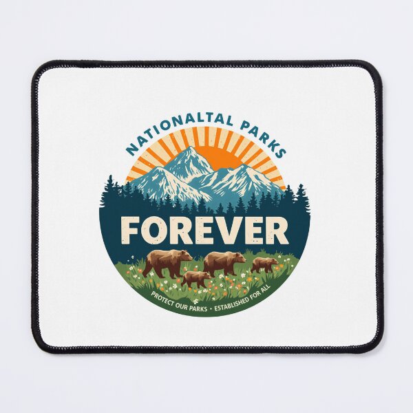 Item preview, Nationaltal Parks Forever Wilderness Explorer Nature Lover designed and sold by RetroMini2026.