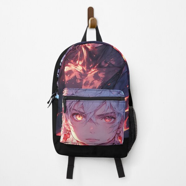 Item preview, Anime Char Art White Hair Red Eyes Fire Magic designed and sold by UrbanPrts.