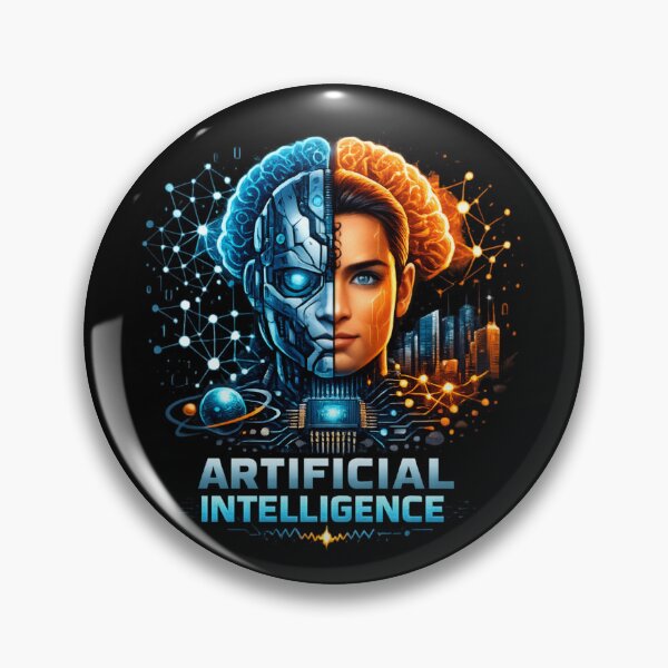 Item preview, Artificial Intelligence Fusion – Human and Machine Mind Futuristic Tech  designed and sold by SidTastic .