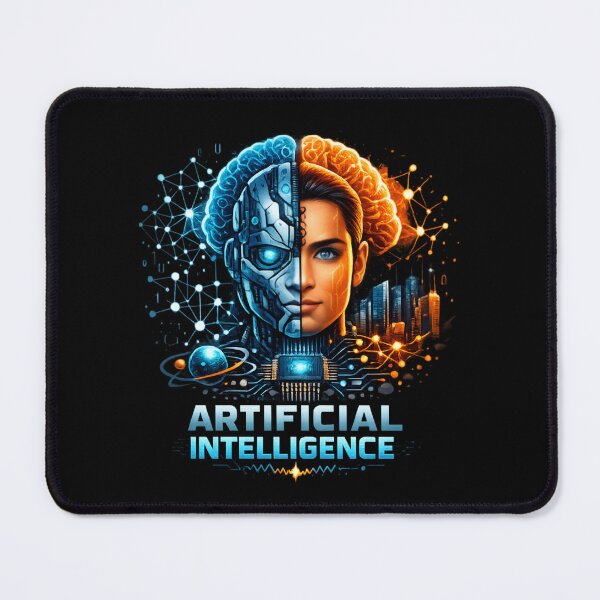 Item preview, Artificial Intelligence Fusion – Human and Machine Mind Futuristic Tech  designed and sold by SidTastic .
