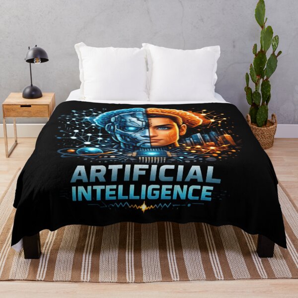 Item preview, Artificial Intelligence Fusion – Human and Machine Mind Futuristic Tech  designed and sold by SidTastic .