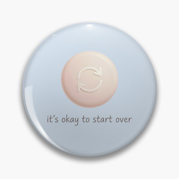 Item preview, It’s Okay To Start Over designed and sold by VibeShift Studio.