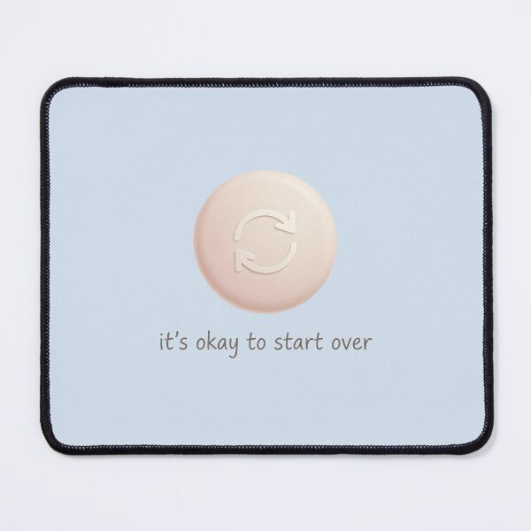 Item preview, It’s Okay To Start Over designed and sold by VibeShift Studio.