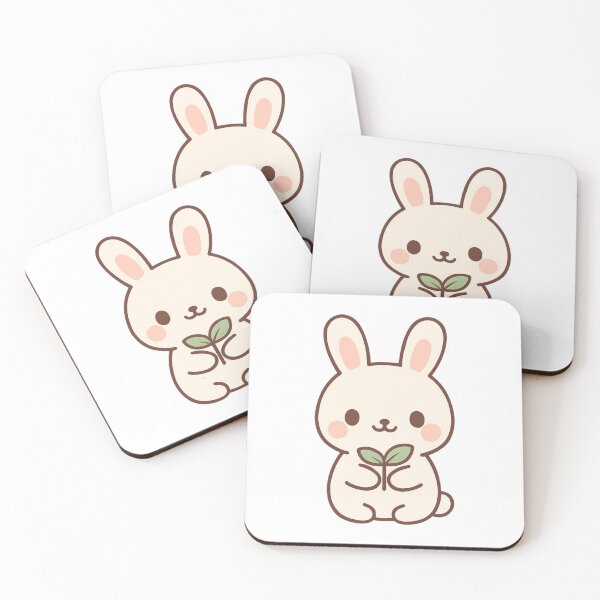 Item preview, New Beginnings Bunny - Inspirational Kawaii Sticker designed and sold by foryouandyours.