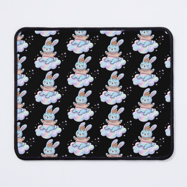 Item preview, Iridescent Sky Bunny in Striped Knit designed and sold by Emegan Print Art.