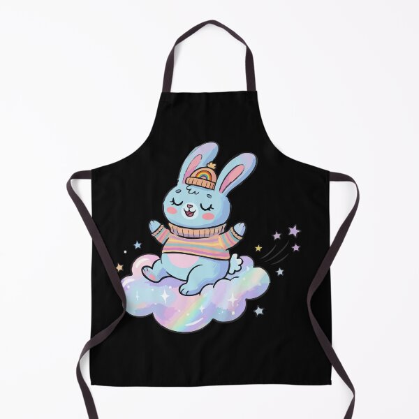 Item preview, Iridescent Sky Bunny in Striped Knit designed and sold by Emegan Print Art.
