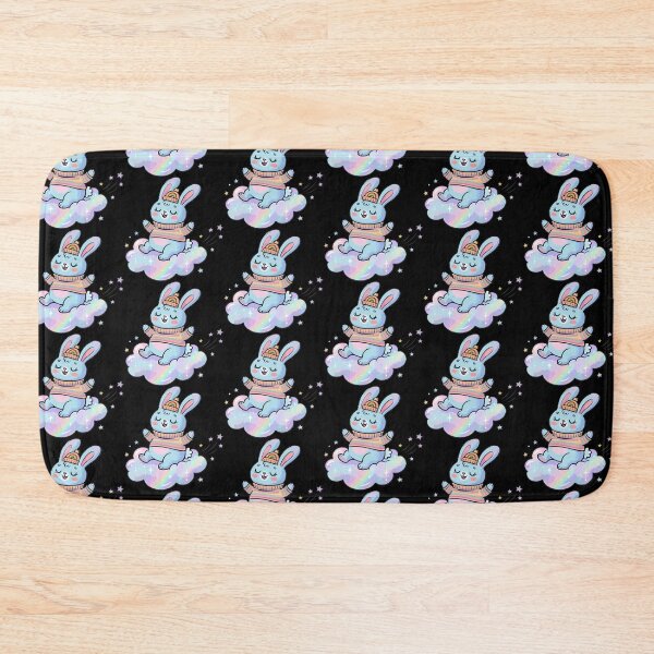Item preview, Iridescent Sky Bunny in Striped Knit designed and sold by Emegan Print Art.