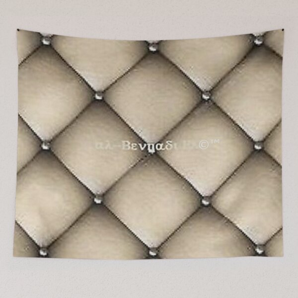 Item preview, Mu’ur (UM) Empire™ al-Benhadiel©™ design, Quilted Creme, leather-look designed and sold by HardyKnitDesign.