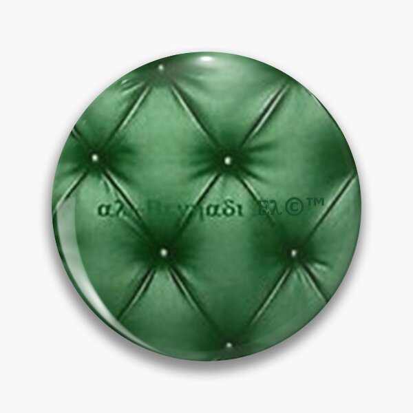 Item preview, Mu’ur (UM) Empire™ al-Benhadiel©™ design, Green Cushion, leather-look designed and sold by HardyKnitDesign.
