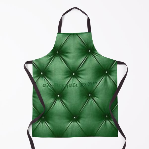 Item preview, Mu’ur (UM) Empire™ al-Benhadiel©™ design, Green Cushion, leather-look designed and sold by HardyKnitDesign.