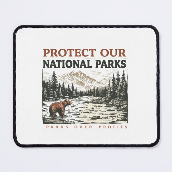 Item preview, Protect Our National Parks Conservation Outdoors Nature Lover designed and sold by RetroMini2026.