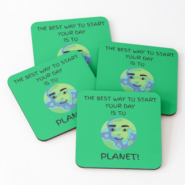 Item preview, START YOUR DAY PLANET TEE designed and sold by ITSGIVINGTEE13.