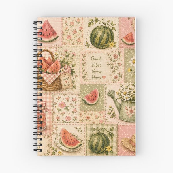 Item preview, Cottagecore Watermelon Patch Pattern designed and sold by Aramdesing.