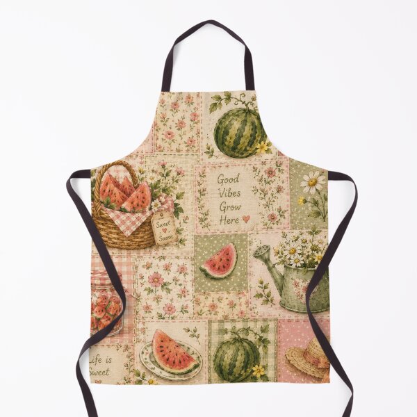 Item preview, Cottagecore Watermelon Patch Pattern designed and sold by Aramdesing.