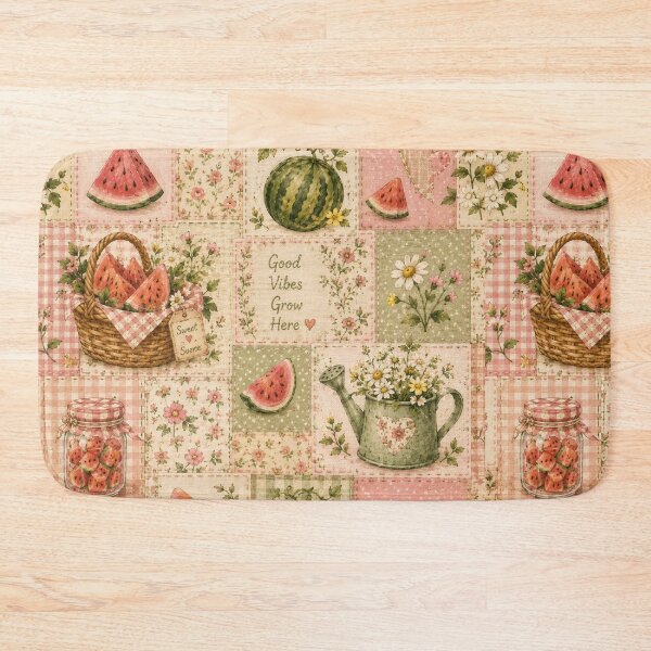 Item preview, Cottagecore Watermelon Patch Pattern designed and sold by Aramdesing.