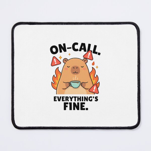 Item preview, On-Call Everything's Fine Capybara designed and sold by Bianca Oltean.