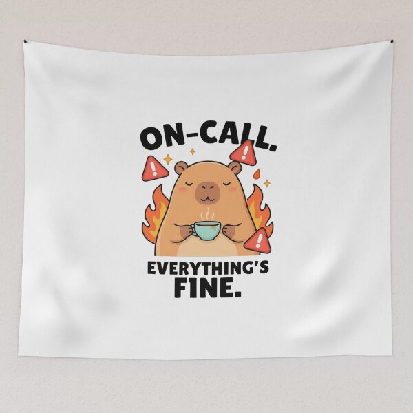 Item preview, On-Call Everything's Fine Capybara designed and sold by Bianca Oltean.
