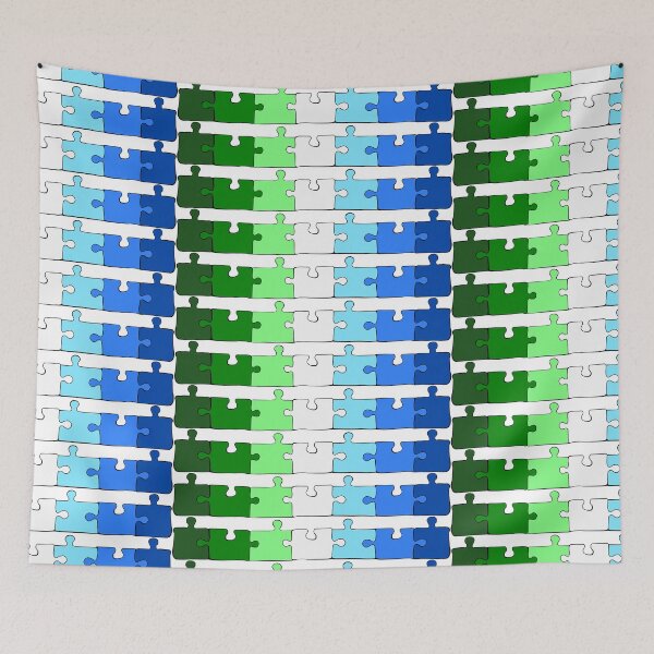 Item preview, Gay Pride Puzzle Pieces Pride Flag designed and sold by HarveyHandcraftsandDesigns.