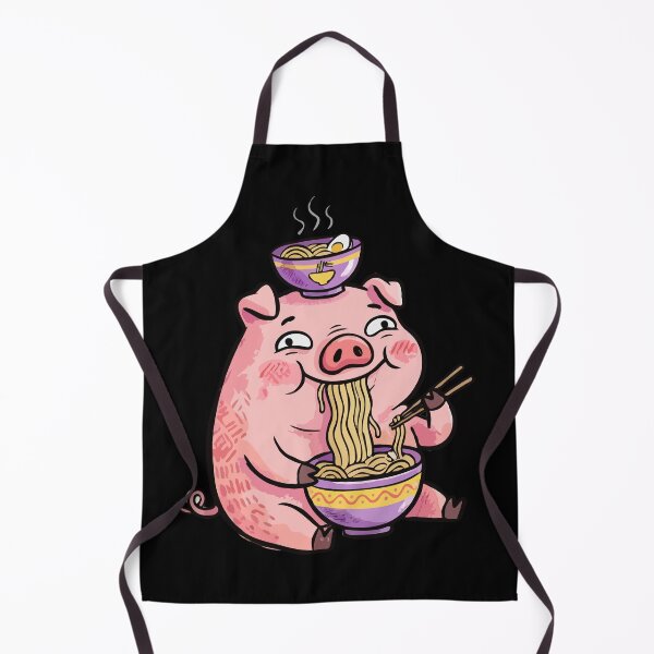 Item preview, Pink Porker Noodle Slurp designed and sold by Emegan Print Art.