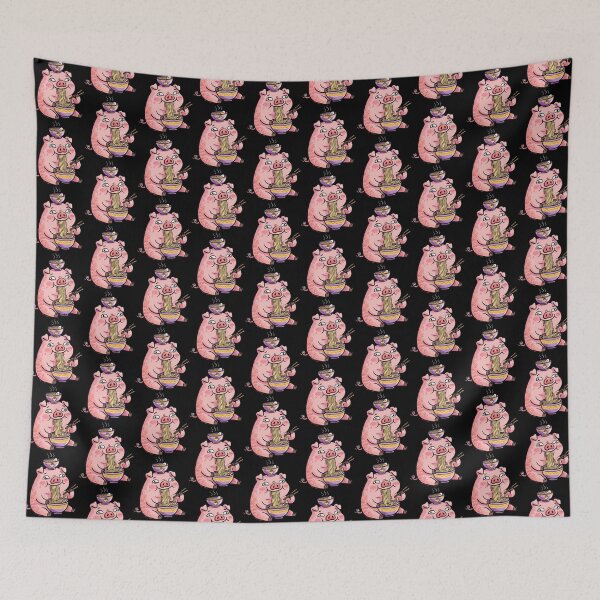 Item preview, Pink Porker Noodle Slurp designed and sold by Emegan Print Art.