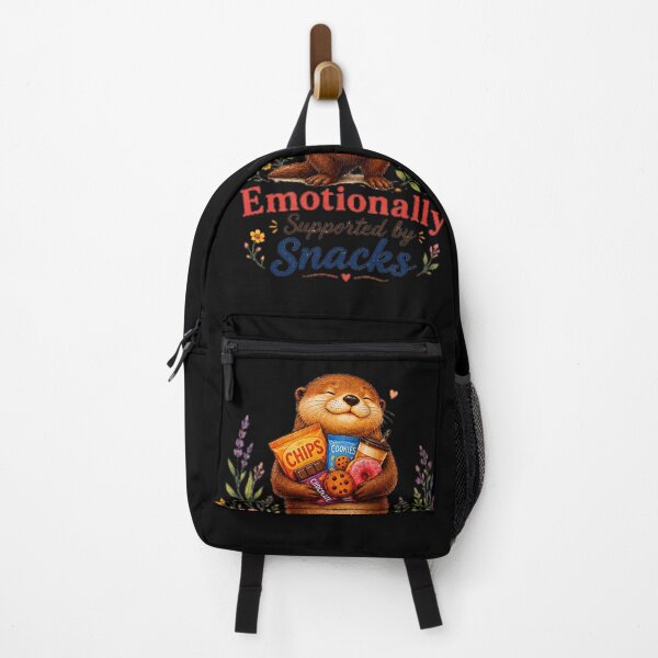 Item preview, Emotionally Supported by Snacks – Cute Otter Illustration designed and sold by Naturalite19.