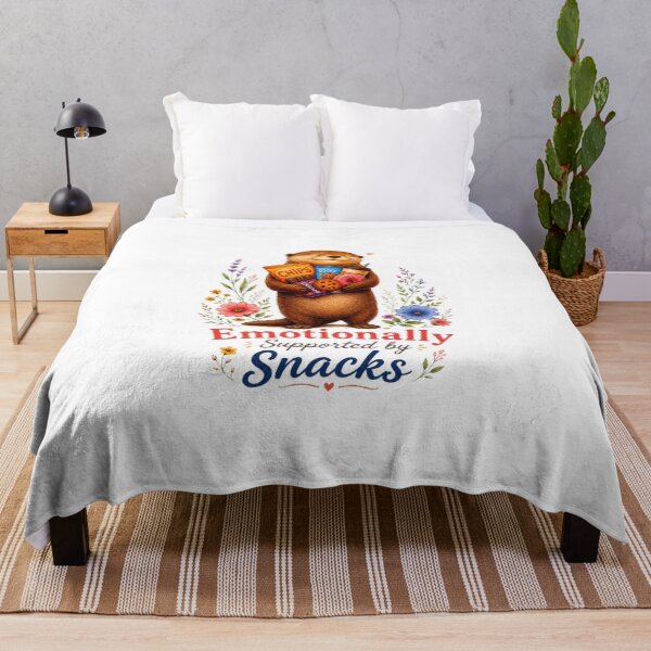 Item preview, Emotionally Supported by Snacks – Cute Otter Illustration designed and sold by Naturalite19.