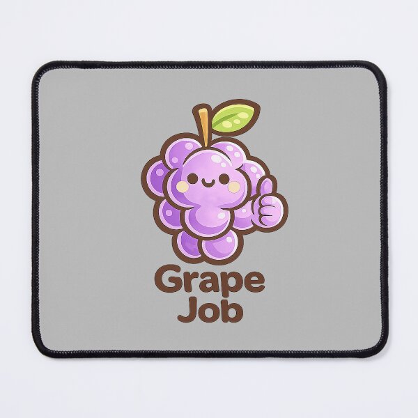 Item preview, Cute Grape Character — Grape Job designed and sold by DreamMachine69.